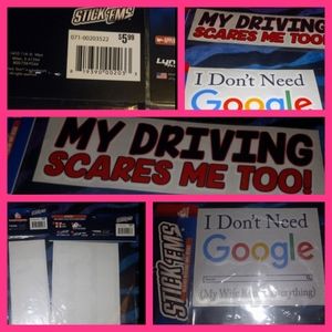 LAST CHANCE SALE ONLY $8Weather Resistant Vinyl Decals Lot (2 Pcs) NWT